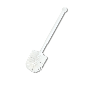 Wolfbürste mit Griff weiß